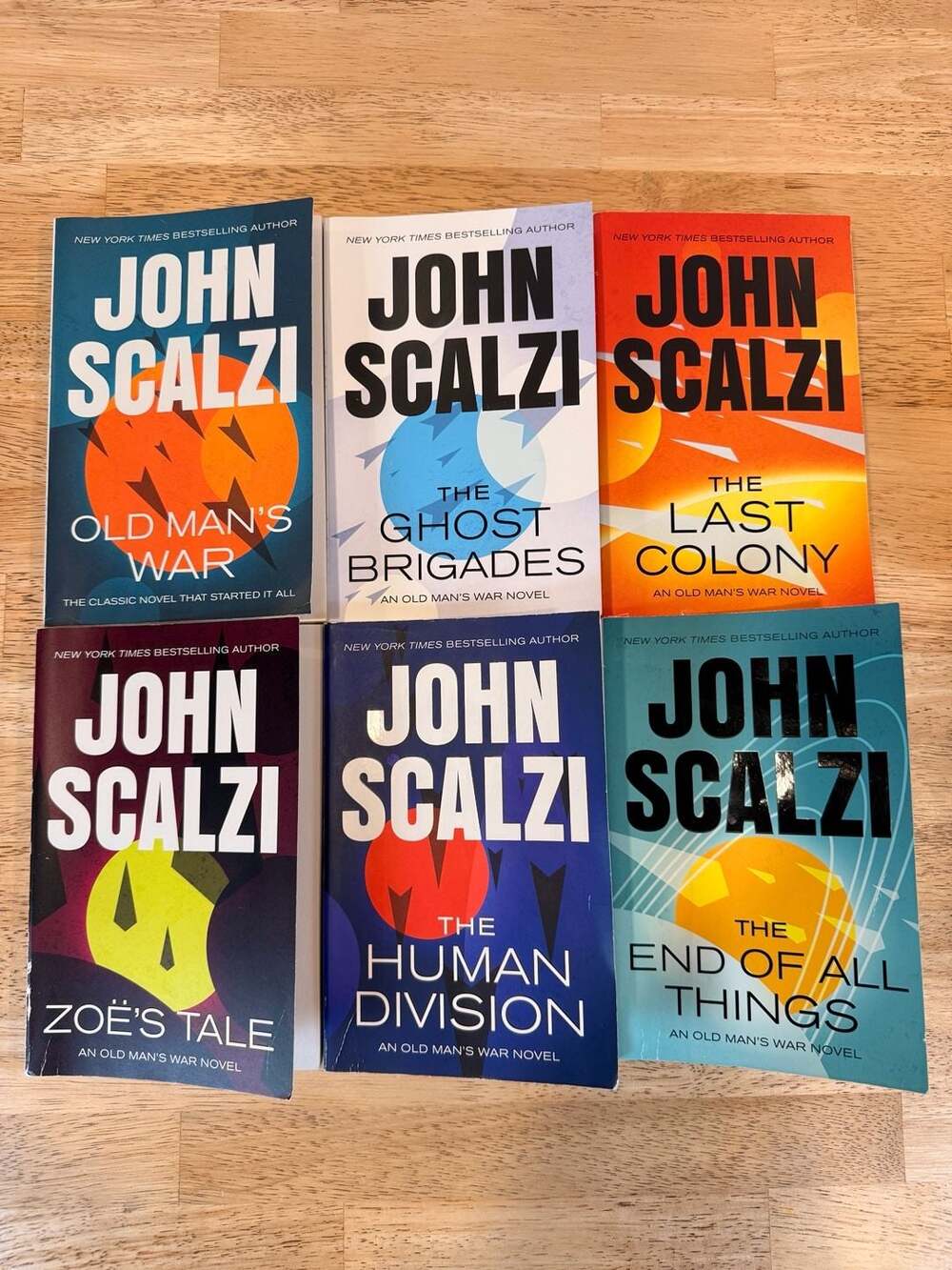 John Scalzi Old Man's War Complete Series 1-6 Paperback Book Set